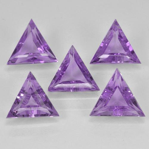Violeta oscuro Amatista Gema - 0.5ct Forma trillón (ID: 501747)