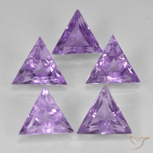 2.81ctw Natural Medium Violet Amethyst, Trillion, VS