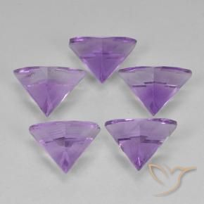 Amethyst Gemstones in 7 x 6.2 mm Size for Sale, Amethyst Stones in Medium Violet Color