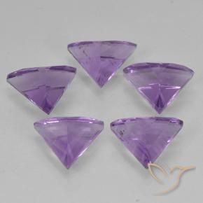 Amethyst Gemstones in 7 x 6.1 mm Size for Sale, Amethyst Stones in Purplish Violet Color