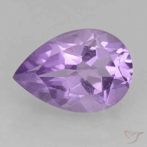 1.78ct Natural Medium Violet Amethyst, Pear Shape, VS