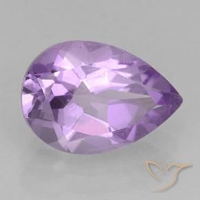 1.78 ct Violet Amethyst Stone, Natural Amethyst in Pear Facet Shape for Sale
