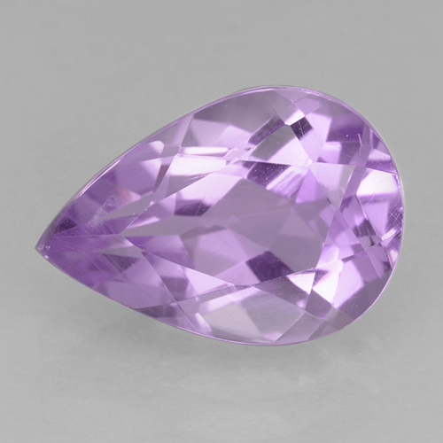 Розовато-фиолетовый Аметист Камень - 1.8ct Фасетная Груша (ID: 501809)