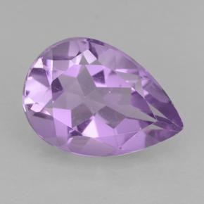Rosaig-violett Amethyst Edelstein - 1.6ct Birnen Schliff (ID: 501810)