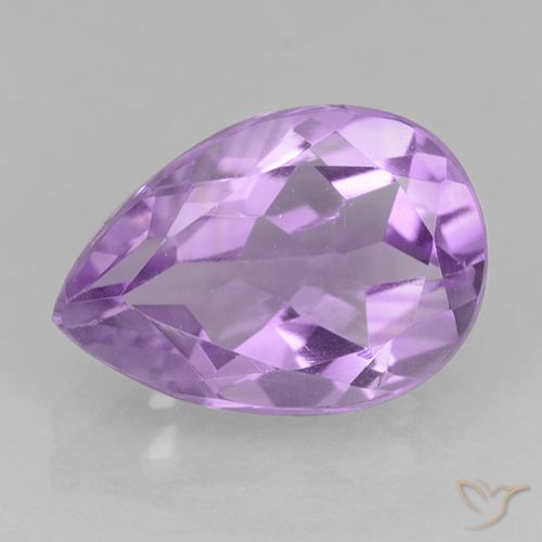 1.90ct Natural Pinkish Violet Amethyst, Pear Shape, VVS-VS