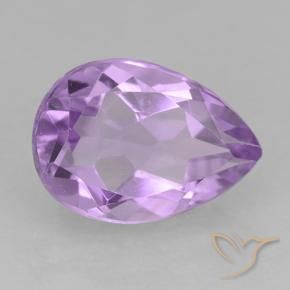 1.90 ct Violet Amethyst Stone, Natural Amethyst in Pear Facet Shape for Sale