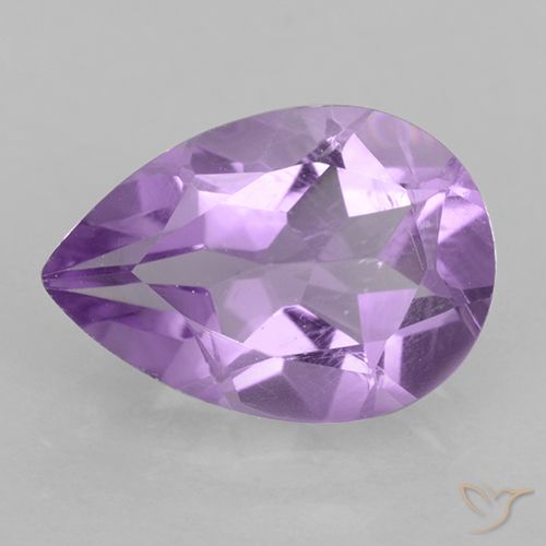 1.70ct Natural Medium Pink Violet Amethyst, Pear Shape, VVS-VS