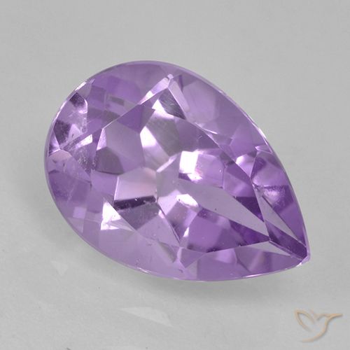 1.84ct Natural Medium Violet Pink Amethyst, Pear Shape, VVS-VS