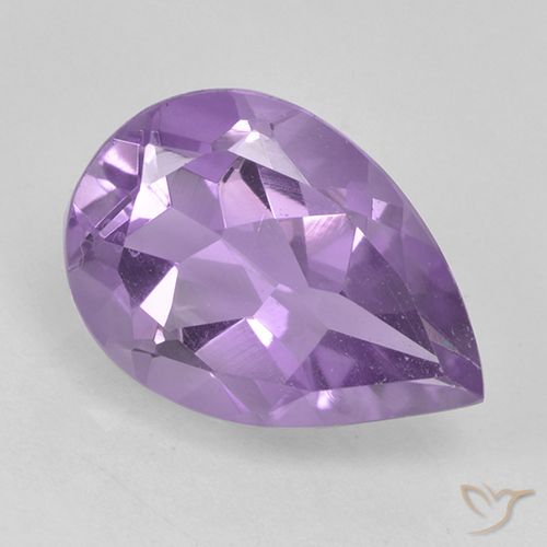 Medium Violet Аметист Камень - 1.7ct Фасетная Груша (ID: 501824)