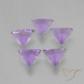 Amethyst Gemstones in 6.7 x 6.1 mm Size for Sale, Amethyst Stones in Medium Violet Color