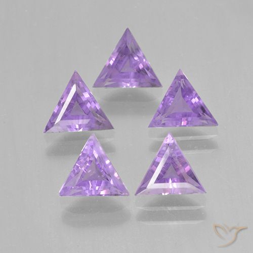 2.77 ct Trillion Cut Amethyst, 7 x 6.2 mm From Brazil, Photo A