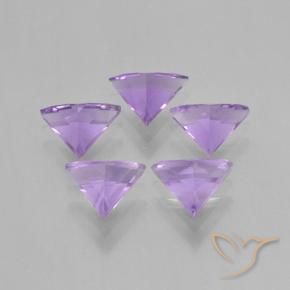 Amethyst Gemstones in 7 x 6.2 mm Size for Sale, Amethyst Stones in Medium Violet Color