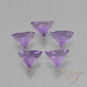 Amethyst Gemstones in 6.8 x 5.9 mm Size for Sale, Amethyst Stones in Medium Violet Color