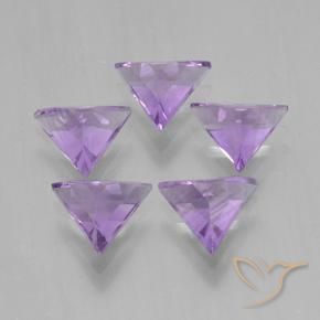 Amethyst Gemstones in 6.8 x 6.1 mm Size for Sale, Amethyst Stones in Medium Violet Color