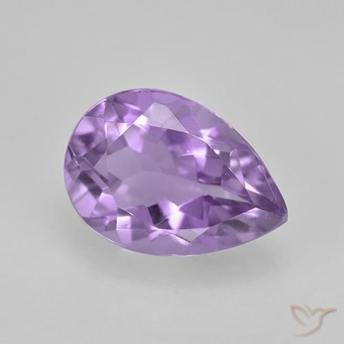 1.95ct Natural Medium Violet Amethyst, Pear Shape, VVS-VS