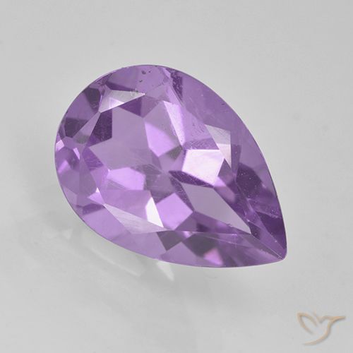 1.96ct Natural Medium Violet Amethyst, Pear Shape, VVS-VS