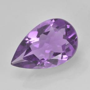Violeta medio Amatista Gema - 1.9ct Corte en forma de pera (ID: 502141)