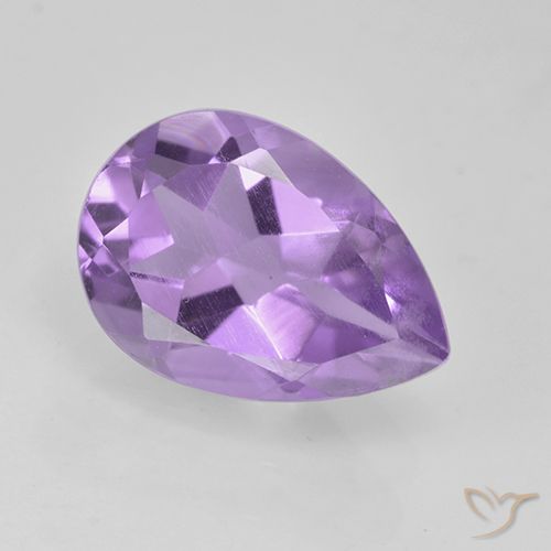 1.87ct Natural Pinkish Violet Amethyst, Pear Shape, VVS-VS