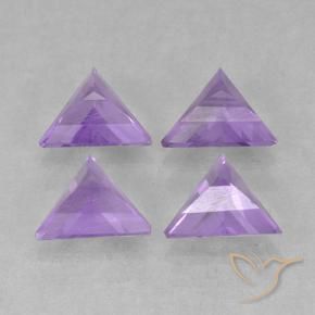 Amethyst Gemstones in 6.8 x 6 mm Size for Sale, Amethyst Stones in Medium Violet Color