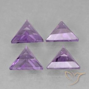 Amethyst Gemstones in 7 x 6.1 mm Size for Sale, Amethyst Stones in Medium Violet Color