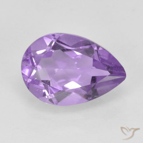 Medium Violet Amethyst Gem - 1.8ct Pear Facet (ID: 502684)