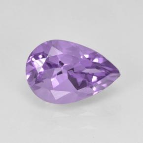 Medium Violet Amethyst Gem - 1.8ct Pear Facet (ID: 502696)