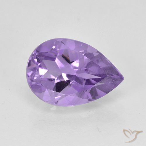 Medium Violet Amethyst Gem - 2ct Pear Facet (ID: 502702)