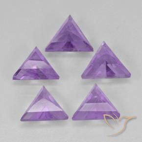 Amethyst Gemstones in 6.9 x 6.2 mm Size for Sale, Amethyst Stones in Medium Violet Color
