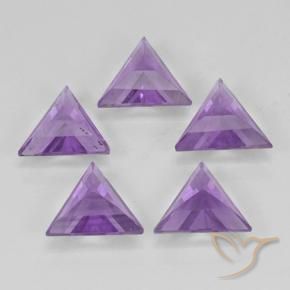 Amethyst Gemstones in 7 x 6.2 mm Size for Sale, Amethyst Stones in Medium Violet Color