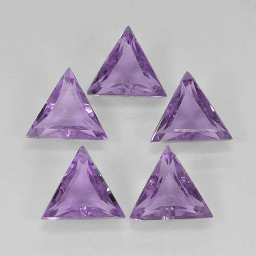 Iris Violet Amethyst Edelstein - 0.5ct Trillantschliff (ID: 502892)