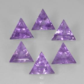 Medium Violet Amethyst Edelstein - 0.5ct Trillantschliff (ID: 502895)