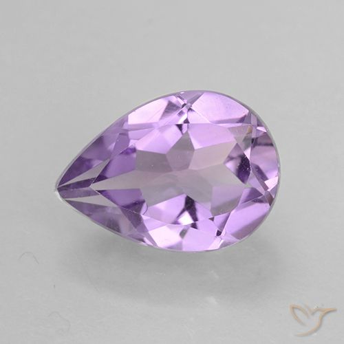 1.71ct Natural Medium Violet Amethyst, Pear Shape, VVS-VS