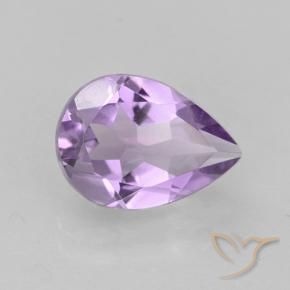 1.71 ct Violet Amethyst Stone, Natural Amethyst in Pear Facet Shape for Sale