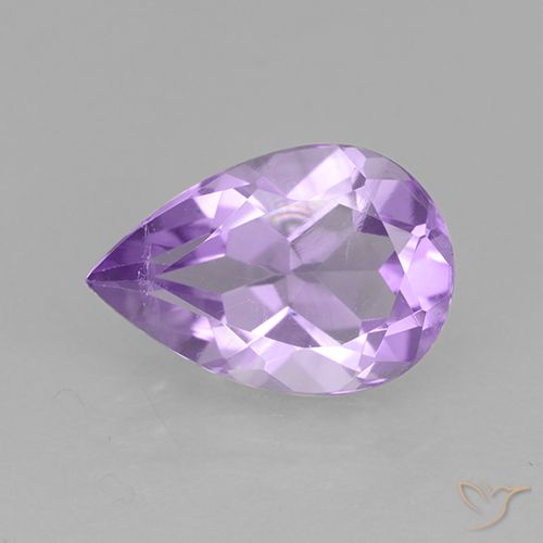 Violeta medio Amatista Gema - 1.6ct Corte en forma de pera (ID: 502901)