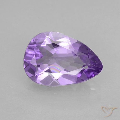 Ametista viola taglio pera da 1,48 ct dal Brasile, dimensione 10,1 x 6,9mm, pietra preziosa naturale non trattati , purezza VVS-VS, Ametista Sfaccettatura a pera da 1 pz, durezza Mohs di 7 adatto per gioielli da indossare ogni giorno, Anno della pietra preziosa del drago, Photo A
