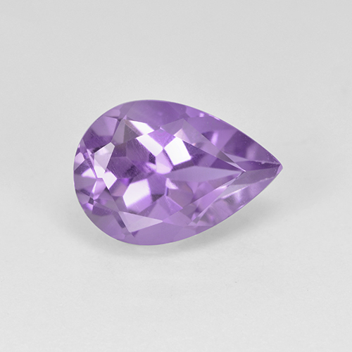 Medium Violet Amethyst Gem - 1.8ct Pear Facet (ID: 502906)