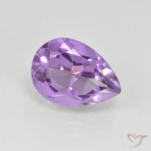 1.99ct Natural Medium Violet Amethyst, Pear Shape, VVS-VS