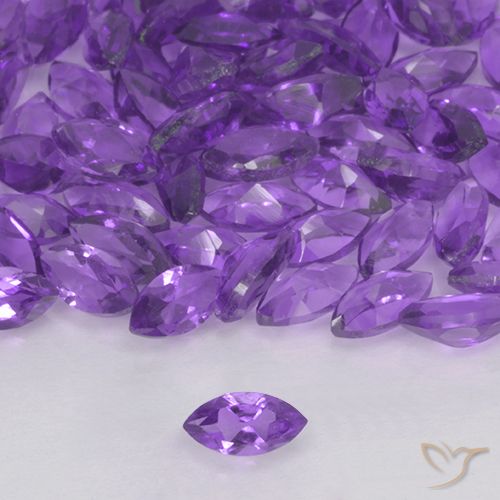 0.15ct Natural Medium Violet Amethyst, Marquise, VVS-VS