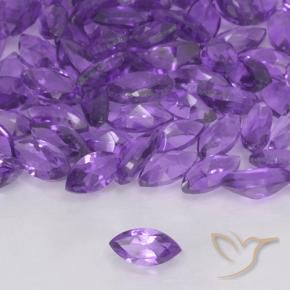 15.79 ctw Violet Amethyst Stones, Natural Amethyst in Marquise Facet Shape for Sale