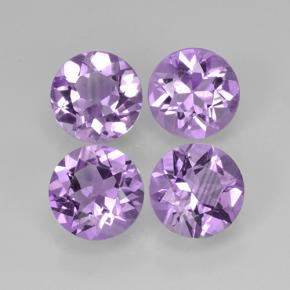 Iris Violet Amethyst Edelstein - 1.1ct Rund Facettenschliff (ID: 503816)