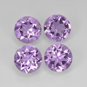 Iris Violet Аметист Камень - 1.1ct Круглая Фасетная Огранка (ID: 503828)