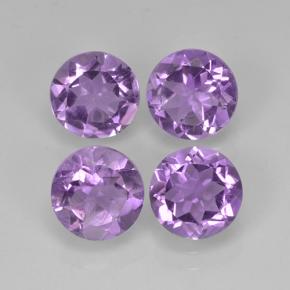 Violeta medio Amatista Gema - 1.2ct Faceta Redonda (ID: 503831)
