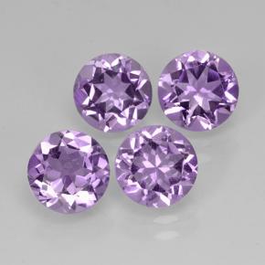 Medium Violet Amethyst Gem - 1.1ct Round Facet (ID: 503836)