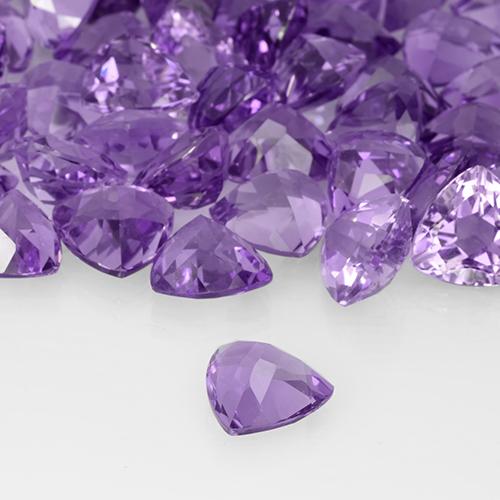 Amethyst Gemstone in 10 x 10 mm (calibrated) Size for Sale, Amethyst Stone in Deep Violet Color