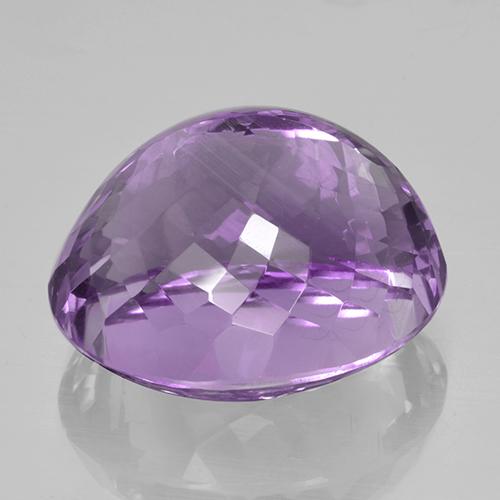 Amethyst Gemstone in 22.9 x 19.4 mm Size for Sale, Amethyst Stone in Deep Purplish Violet Color