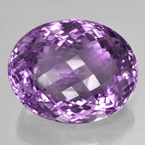 Medium-Dark Violet Аметист Камень - 70ct Овал Шахматный (ID: 505962)