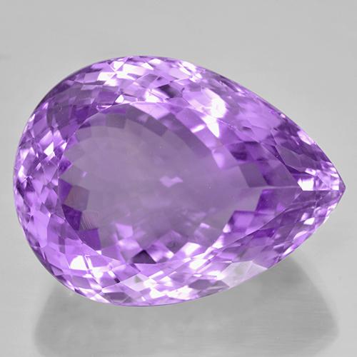 Medium Violet Аметист Камень - 46.6ct Фасетная Груша (ID: 505970)