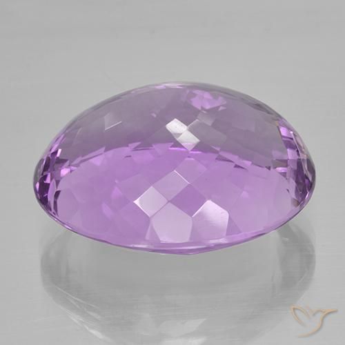 Amethyst Gemstone in 23.2 x 19 mm Size for Sale, Amethyst Stone in Purplish Violet Color