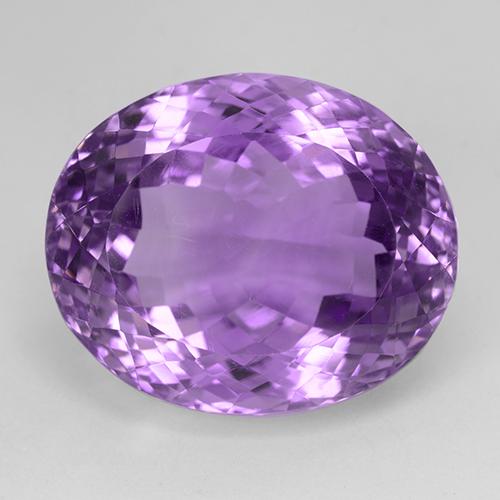 Medium Purplish Violet Аметист Камень - 35.4ct Овальная Португальская Огранка (ID: 509094)