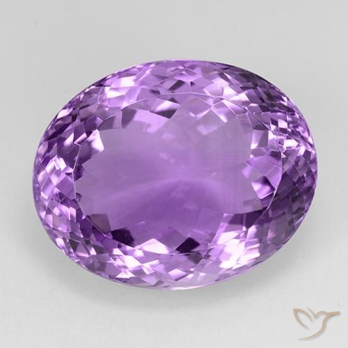 28.46ct Natural Deep Purplish Violet Amethyst, Oval, IF